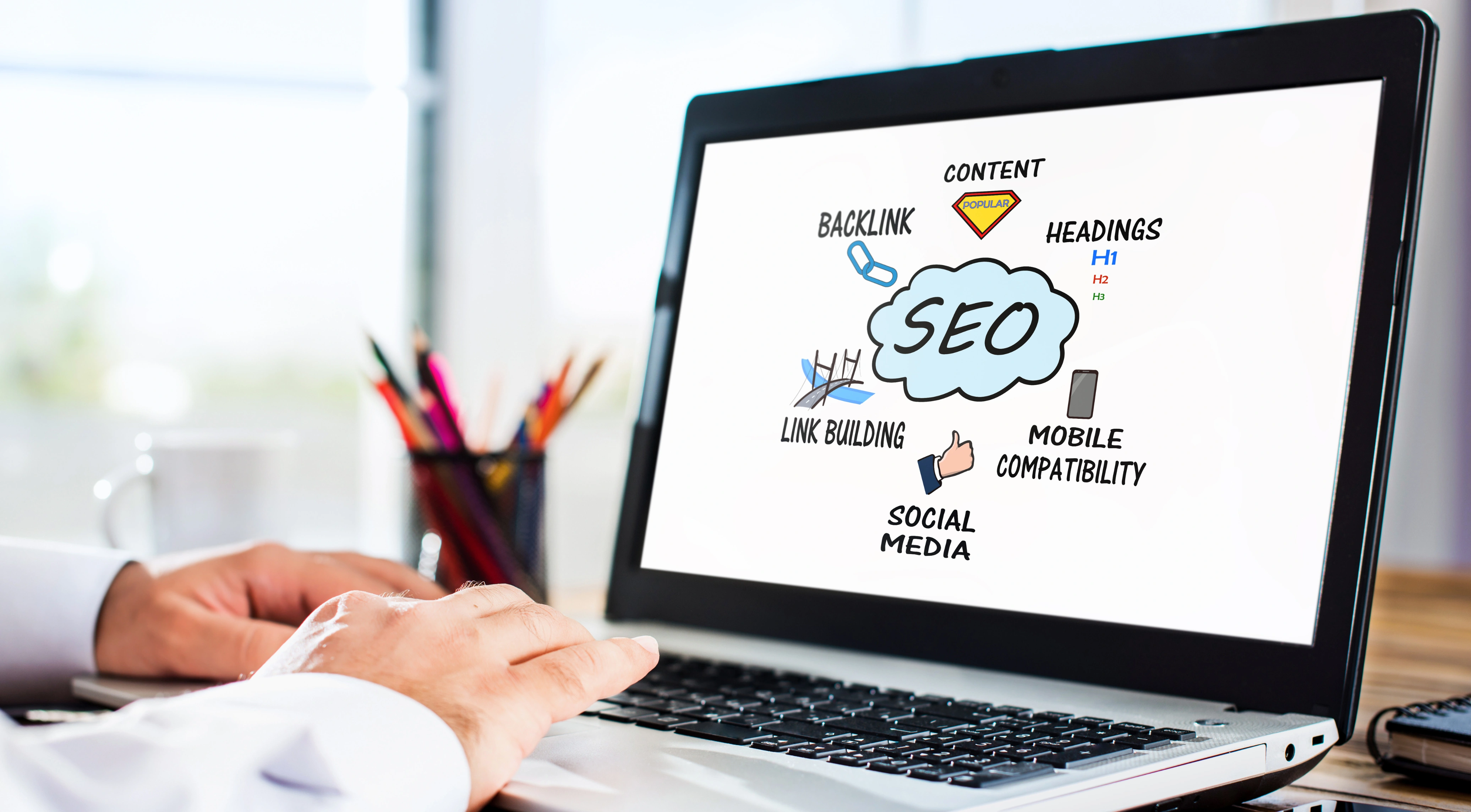 SEO process illustration